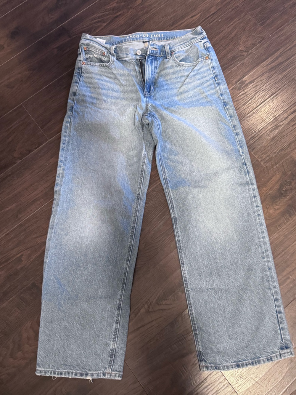American Eagle Outfitters Light Wash Straight Jeans
